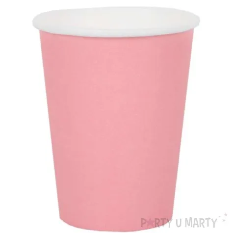 kubeczki papierowe premium rozowe jasne santex 250 ml 10 szt