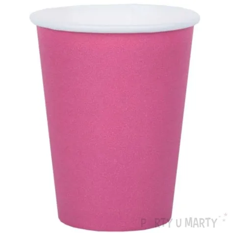 kubeczki papierowe premium rozowe santex 250 ml 10 szt