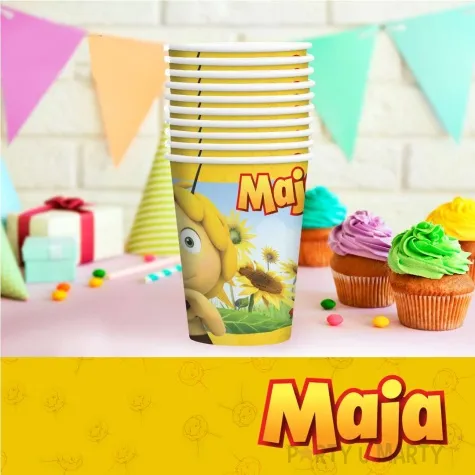 kubeczki papierowe pszczolka maja 250 ml party factory 10 szt