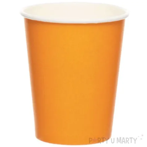 kubeczki papierowe pumpkin pomaranczowy amscan 237 ml 8 szt