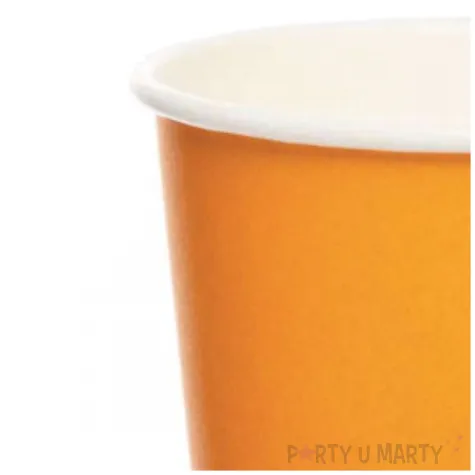 kubeczki papierowe pumpkin pomaranczowy amscan 237 ml 8 szt