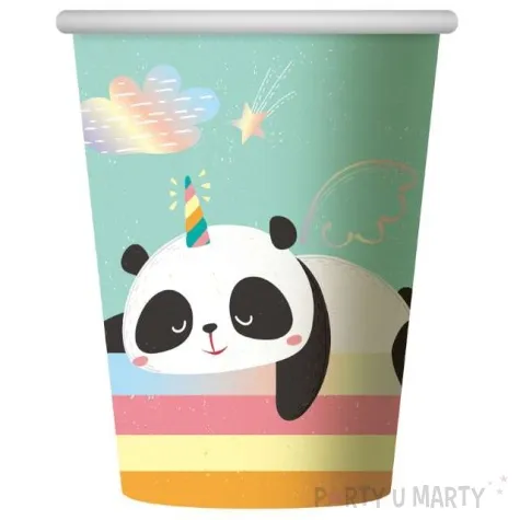 kubeczki papierowe rozmarzona panda godan 266 ml 6 szt