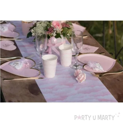 kubeczki papierowe rozowe chmurki santex 250 ml 10 szt