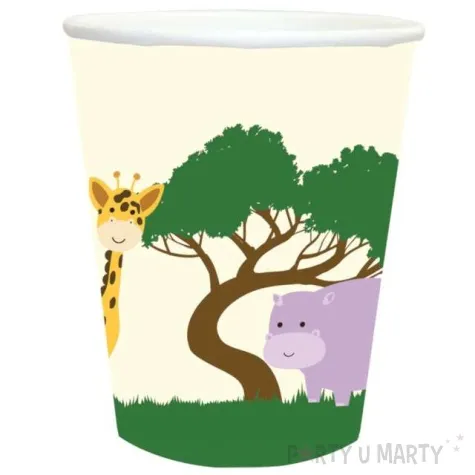 kubeczki papierowe safari zwierzeta congee 250ml 6 szt