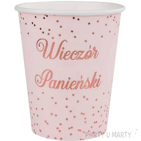 kubeczki papierowe wieczor panienski rozowe partypal 200 ml 6 szt