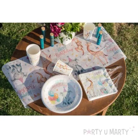 kubeczki papierowe zoo urodziny santex 250 ml 10 szt