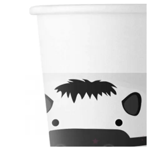 kubeczki papierowe zwierzatka zoo bialy procos 200 ml 8 szt