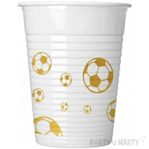 kubeczki plastikowe football gold procos 200 ml 8 szt