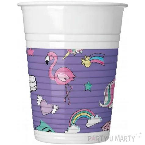 kubeczki plastikowe myszka minnie i jednorozec procos 200 ml 8 szt
