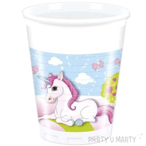 kubeczki plastikowe unicorn 200 ml 8 szt