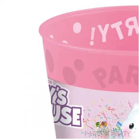 kubeczki plastikowe wielorazowe gabbys dollhouse rozowy jasny procos 250 ml 4 szt