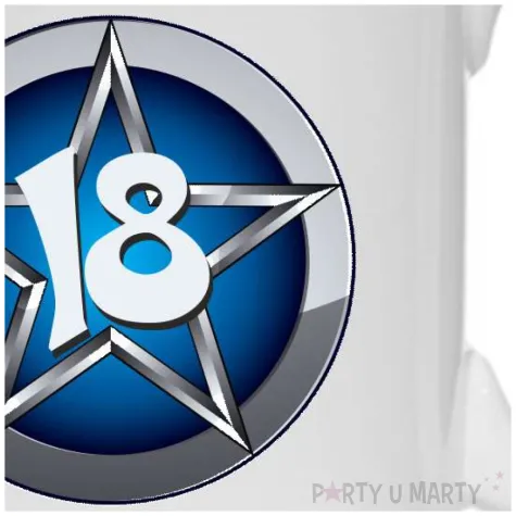 kubek blue star 18 urodziny 330 ml