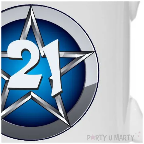 kubek blue star 21 urodziny 330 ml