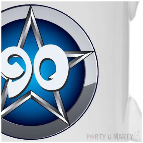 kubek blue star 90 urodziny 330 ml