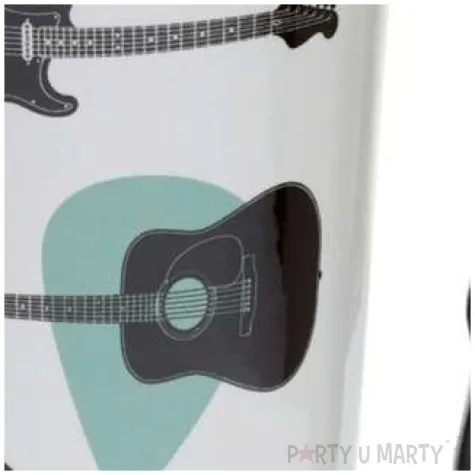 kubek gitara elektryczna bialo szary kemis 400 ml