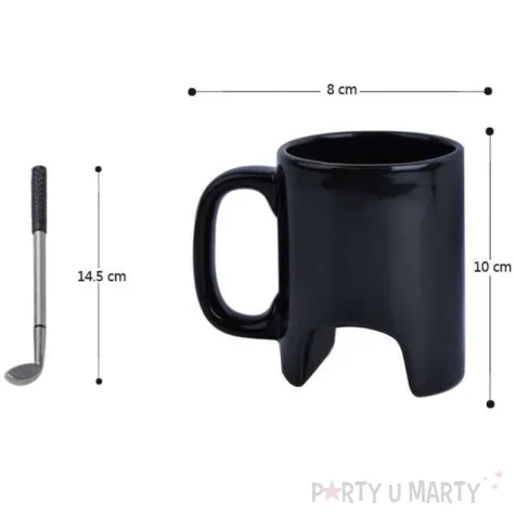 kubek golf czarny gm