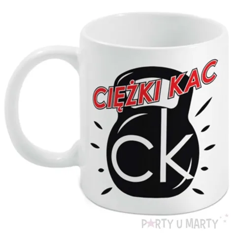 kubek magiczny ciezki kac bialy bgtech 300 ml