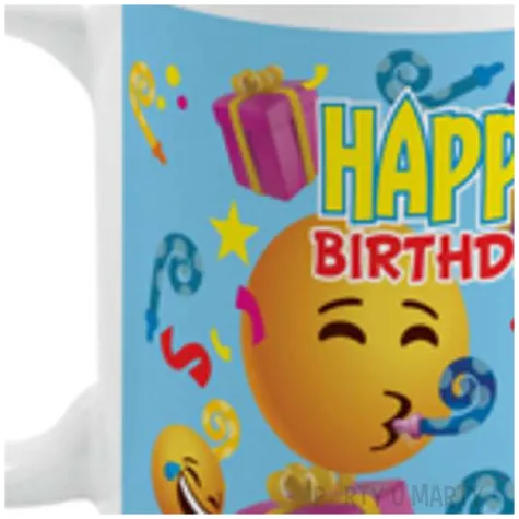 kubek magiczny happy birthday bialy bgtech 300 ml