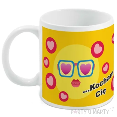 kubek magiczny kocham cie bialy bgtech 300 ml