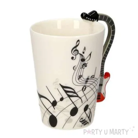 kubek muzyka gitara czerwona 250 ml gm