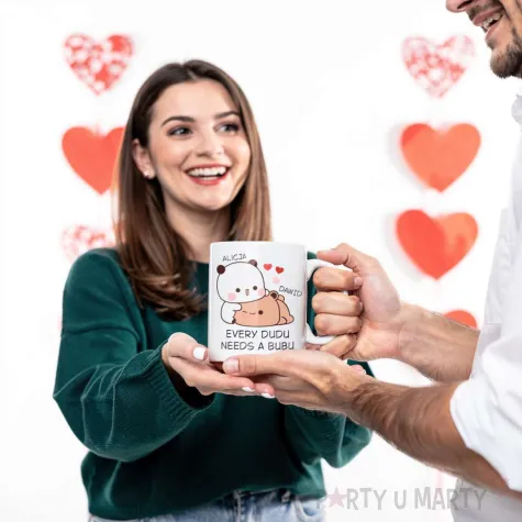 kubek personalizowany walentynki prezent dla niej i dla niego twoje imie wybierz wzor
