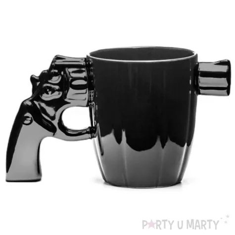 kubek rewolwer pistolet czarny gadgetmaster 360 ml