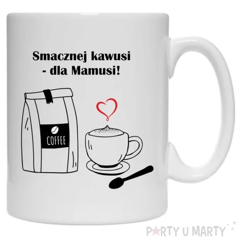 kubek smacznej kawusi dla mamusi 330 ml
