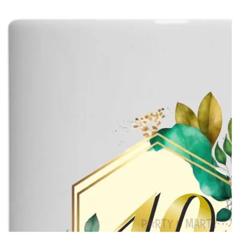 kubek szmaragdowe listki 40 urodziny 330 ml