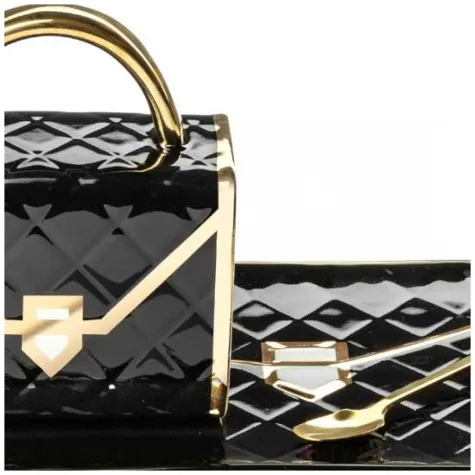 kubek torebka podstawka i mieszadelko czarny gadgetmaster 300 ml