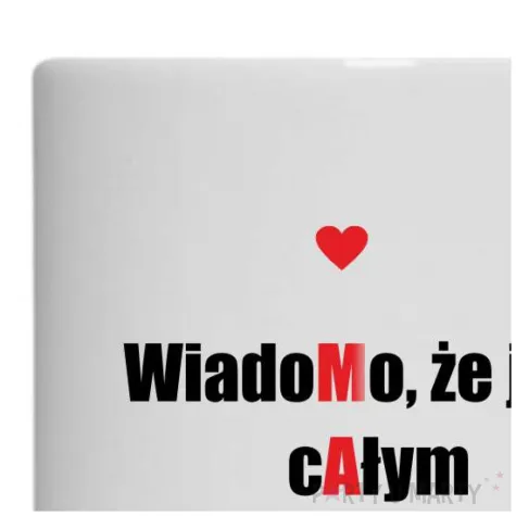 kubek wiadomo ze jestes calym moim swiatem mama 330 ml