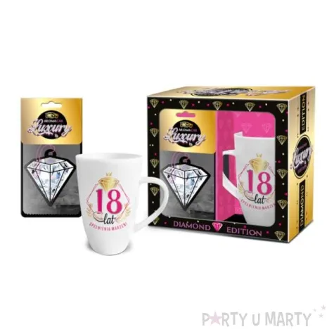 kubek z brelokiem 18 lat bgtech 400 ml