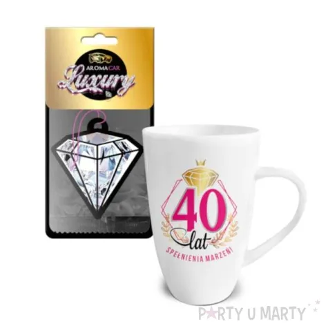 kubek z brelokiem 40 lat bgtech 400 ml