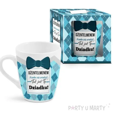 kubek z nadrukiem barylka dziadek dzentelmen bgtech 300 ml