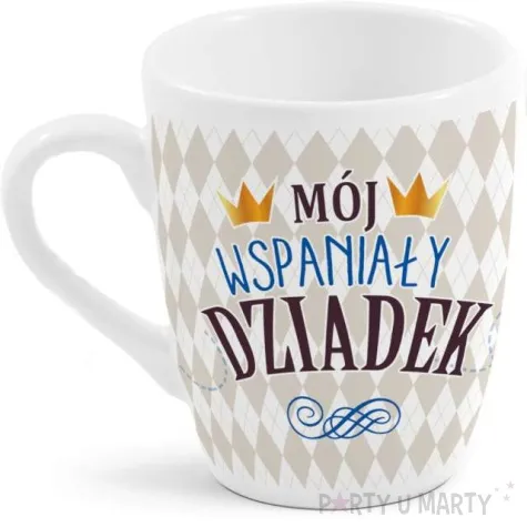 kubek z nadrukiem barylka moj wspanialy dziadek bgtech 300 ml