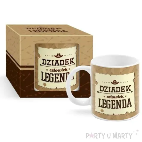kubek z nadrukiem dziadek czlowiek legenda bgtech 300 ml