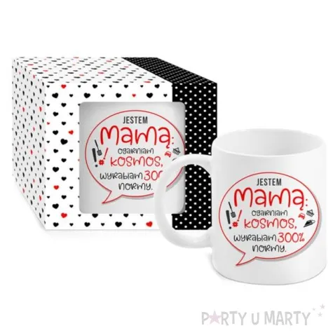 kubek z nadrukiem jestem mama bgtech 300 ml