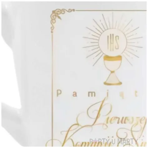 kubek z nadrukiem pamiatka komunii swietej kielich ihs bgtech 300 ml