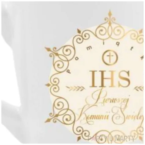 kubek z nadrukiem pamiatka komunii swietej ornament bgtech 300 ml