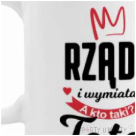 kubek z nadrukiem rzadzi i wymiata a kto taki tata bgtech 300 ml