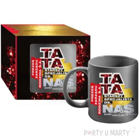 kubek z nadrukiem tata starszy specjalista ds bgtech 300 ml