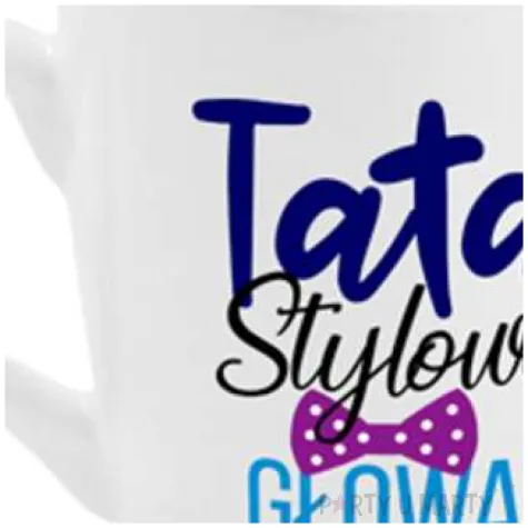 kubek z nadrukiem tata stylowa bgtech 300 ml