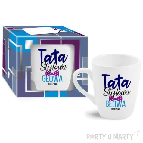 kubek z nadrukiem tata stylowa bgtech 300 ml