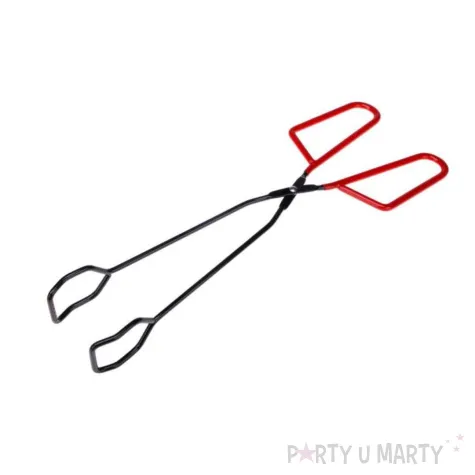 kuchenne szczypce do grilla stal chromowana akcesoria do grillowania 34 x 12 cm