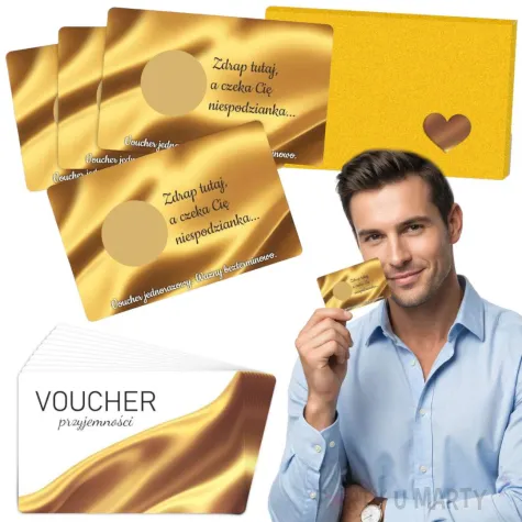 kupony zdrapki prezent na walentynki voucher przyjemnosci dla niego hard w pudeleczku 8 6x5 4 cm