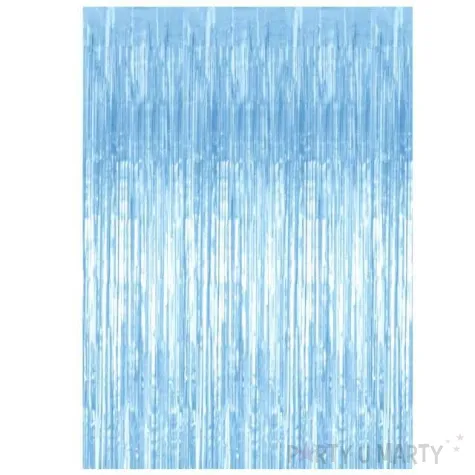 kurtyna na drzwi classic blekitna partydeco 250 x 90 cm