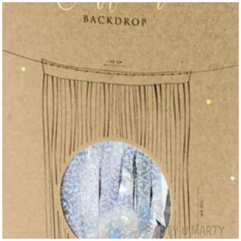 kurtyna na drzwi classic holo srebrna holograficzna partydeco 250 x 90 cm