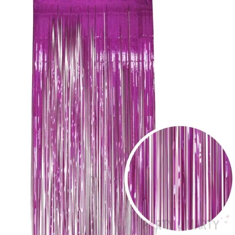 kurtyna na drzwi classic holograficzna rozowy ciemny smiffys 244 x 91 c