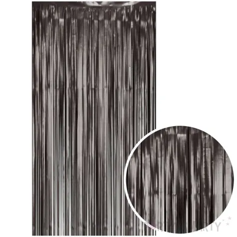 kurtyna na drzwi classic mat czarny godan 200 x 100 cm