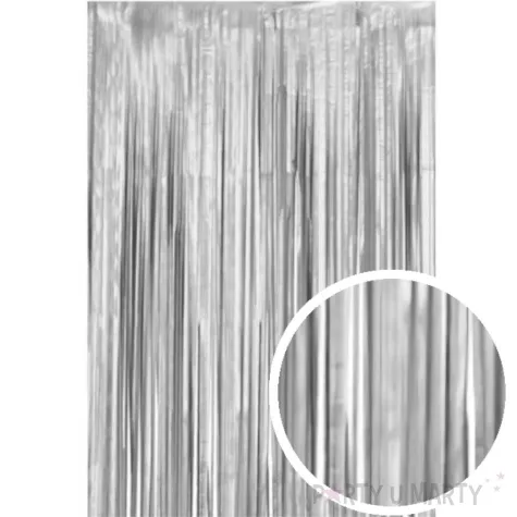 kurtyna na drzwi classic mat srebrny godan 200 x 100 cm