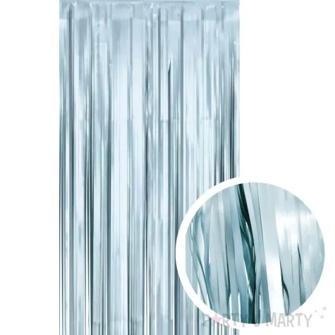 kurtyna na drzwi classic matowa niebieski jasny godan 100 x 200 cm